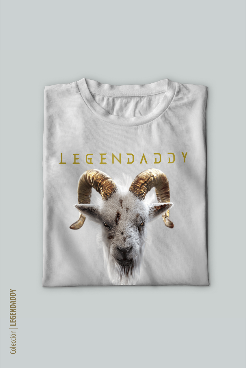 CAMISETA LEGENDADDY GOAT WHITE