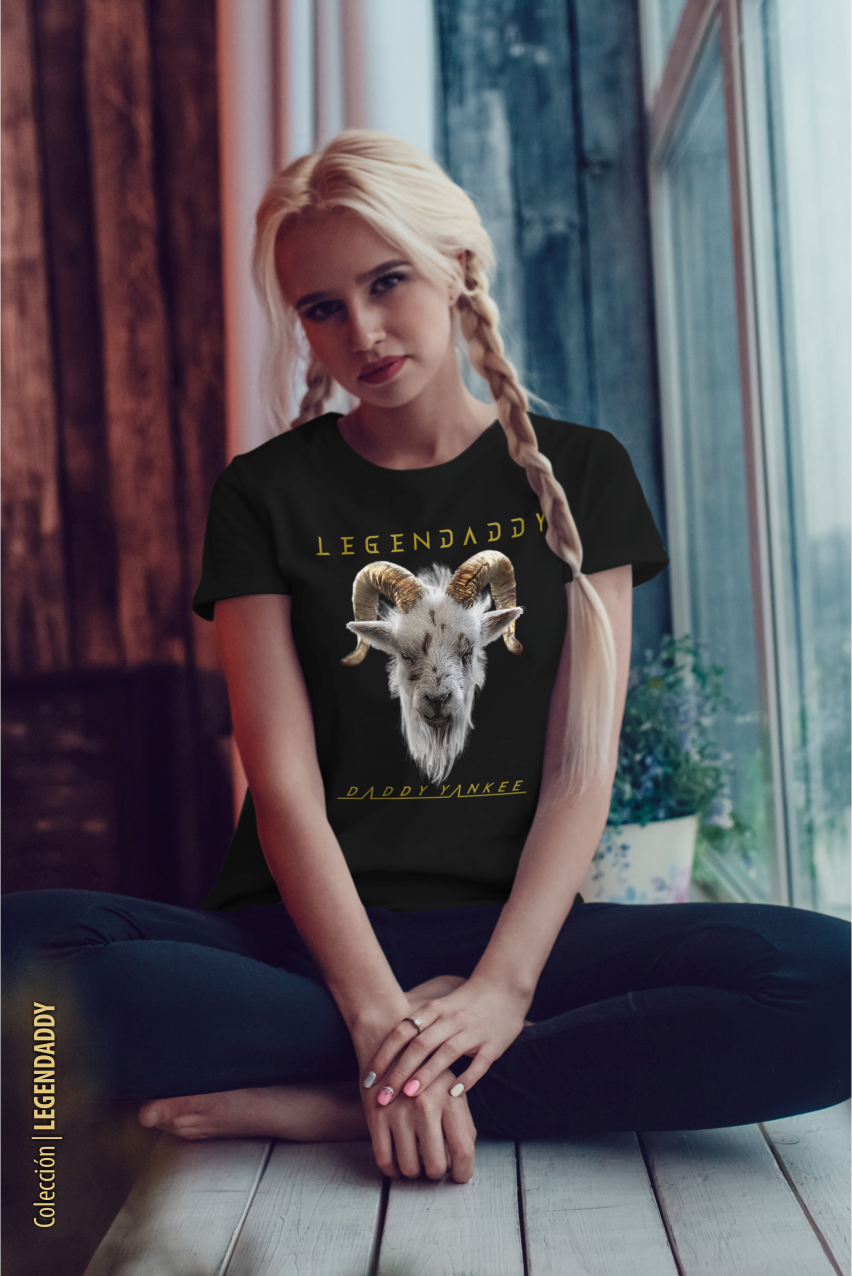 CAMISETA LEGENDADDY GOAT BLACK