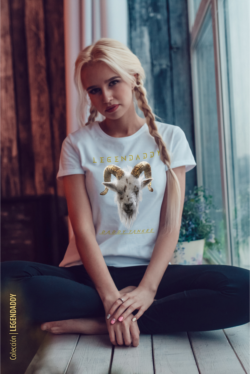 CAMISETA LEGENDADDY GOAT WHITE