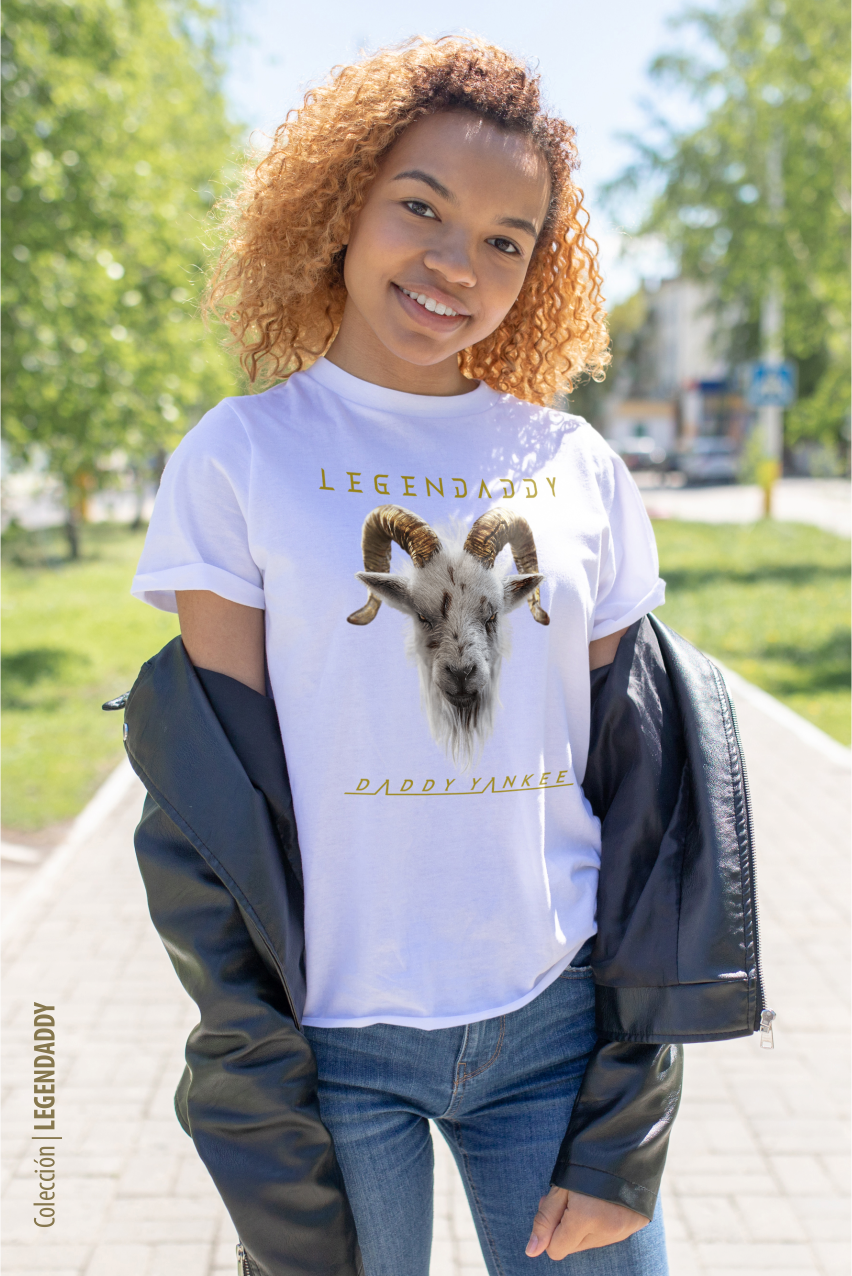 CAMISETA LEGENDADDY GOAT WHITE